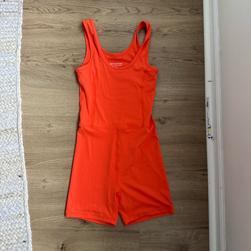 SET Active Orange Sportbody Romper